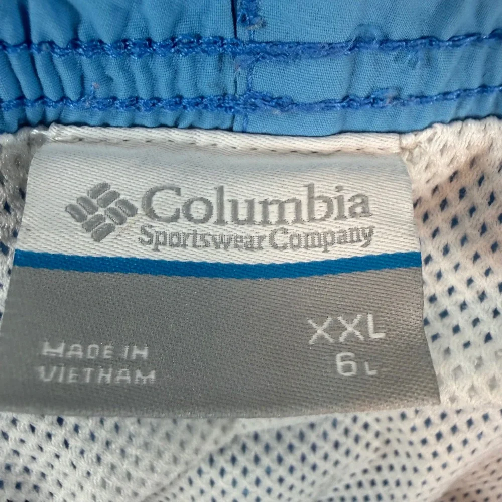 Columbia PFG‎ Omni Shade Fishing Swim Shorts Blue XXL 6in Inseam